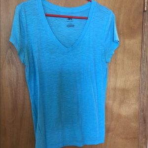 Light blue v neck